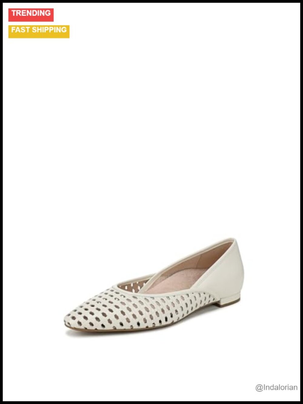 Woven Leather Ballet Flats Comfortable Slip-On Shoes for Women
